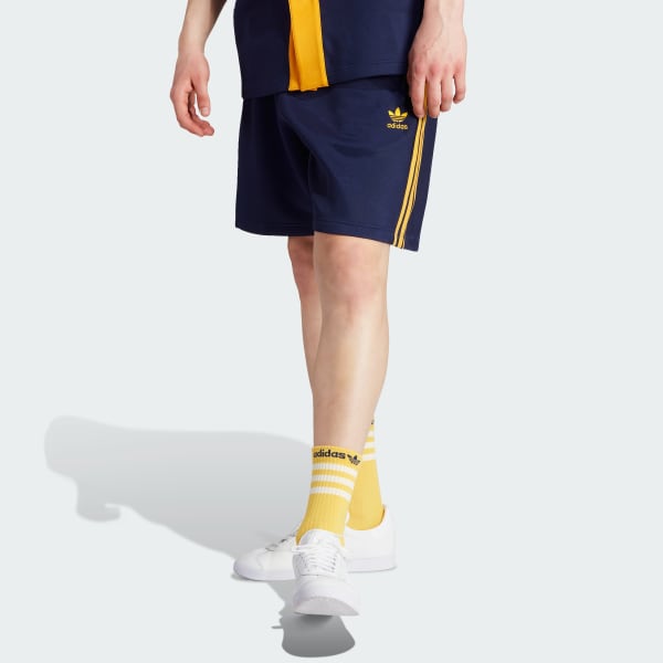 Blue and store yellow adidas shorts